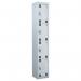 Perforated Door Tool Locker - 4 Compartments,standard Plug - Grey Door + Cam Lock - 1800 X 300 X 450 mm 428388