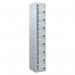 Perforated Door Tool Locker - 8 Compartments,standard Plug - Grey Door + Cam Lock - 1800 X 300 X 450 mm 428394