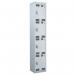 Perforated Door Tool Locker - 4 Compartments,standard Plug - Grey Door + Cam Lock - 1800 X 450 X 450 mm 428396