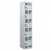 Perforated Door Tool Locker - 5 Compartments,standard Plug - Grey Door + Cam Lock - 1800 X 450 X 450 mm 428398