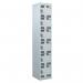 Perforated Door Tool Locker - 6 Compartments,standard Plug - Grey Door + Cam Lock - 1800 X 450 X 450 mm 428400