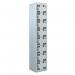 Perforated Door Tool Locker - 8 Compartments,standard Plug - Grey Door + Cam Lock - 1800 X 450 X 450 mm 428402