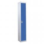 1 Door Standard Top Locker with Hasp& Staple Lock - Dark Blue - 1800 H X 300 W X 450 D mm 428445
