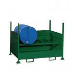 Steel drum pallet with horizontal storage 428487