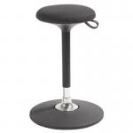 Pivo Stand Aid - Cura Fabric - Black - Flat Baseadj Seat Height 55-81 cm 428509