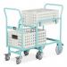 Medical records trolley, Duo system with 2 boxes 428530