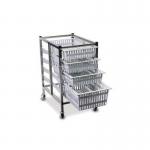 Single column medical distribution trolley - Stainless steel 428532