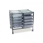 Double column medical distribution trolley - Stainless steel 428534