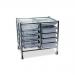 Double column medical distribution trolley - Stainless steel 428534