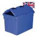 Blue attached lid container 428643