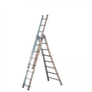Pronor 3-Section Combination Ladder With 3X8 Rungs - Flared Base