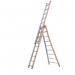 Pronor 3-section Combinationladder with 3 X 9 Rungs - Flared Base 428680