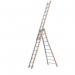 Pronor 3-section Combinationladder with 3 X 10 Rungs - Flared Base 428681