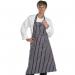 Chefs Butcher Bib Apron 31 X 40 Blue White Stripe 428697