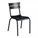 Slatted aluminium side chair 428783