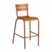 Aluminium slatted bar stools 428788