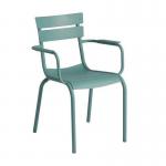 Slatted aluminium side chair 428790