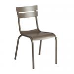 Slatted aluminium side chair 428792