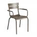 Slatted aluminium side chair 428793