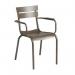 Slatted aluminium side chair 428793