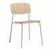 Contemporary ash finish side chairs 428800