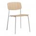 Contemporary ash finish side chairs 428800