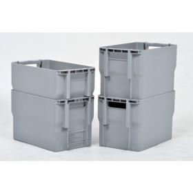 Postal Container Grey- Plastic Box To Carry Bulky Mail, Small Parcels 428955