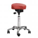 Gamma Saddle Chair - Easy Seat + Castors + Imtn Leatheradj Seat Height 58-77 cm 429169