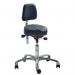 Gamma Saddle Chair - Euromatic + Castors + Imtn Leatheradj Seat Height 58-77 cm 429172