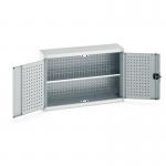Wall Cupboard 700 High With Shelf, Light Grey 429194