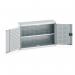 Wall Cupboard 700 High with Shelf, Light Grey 429194