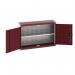 Wall Cupboard 700 High with Shelf, Red 429195