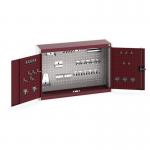 Wall Cupboard 700 High With 40 Piece Hook Set, Red 429198
