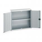 Wall Cupboard 1000 High With Shelf, Light Grey 429206