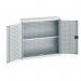 Wall Cupboard 1000 High with Shelf, Light Grey 429206