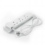 4 Way-1 Metre-extension Socketwhite 429246