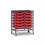 Gratnell double column adjustable trolleys with trays 429279