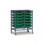 Gratnell double column adjustable trolleys with trays 429280