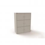 6 Personal Locker - 1307 Mmx 800 mm - Light Grey - Cam Lock 429333