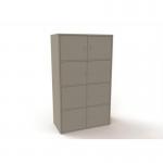 8 Personal Locker - 1707 Mmx 800 mm - Goose Grey - Cam Lock 429339