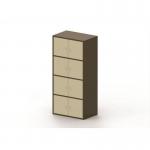 8 Personal Locker - 1707 Mmx 800 mm - Coffee & Cream - Cam Lock 429341