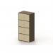 8 Personal Locker - 1707 Mmx 800 mm - Coffee & Cream - Cam Lock 429341