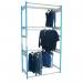 Inboard Garment Racking- 3 Tier - 2440 H X 1220 W X 457 D mm 429396