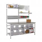 Pack Tek Individual Workbenchkit 2 840 X 1500 X 750 - Laminate Worktop 429430