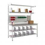 Pack Tek Individual Workbenchkit 4 840 X 1800 X 750 - Laminate Worktop 429437