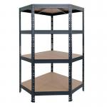 Painted steel rivet corner shelving 429522