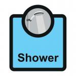 Assisted Living Sign:shower - Sa Fmx (266 X 310 Mm) 429582