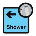 Assisted Living Sign: Showerarrow Left - Sa Fmx (305 X 310 Mm) 429584