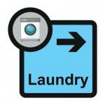 Assisted Living Sign: Laundryarrow Right - Sa Fmx (305 X 310 Mm) 429586