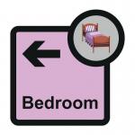 Assisted Living Sign: Bedroomarrow Left - Sa Fmx (305 X 310 Mm) 429590
